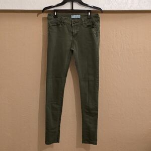 Wax Jean Olive Skinny Jeans